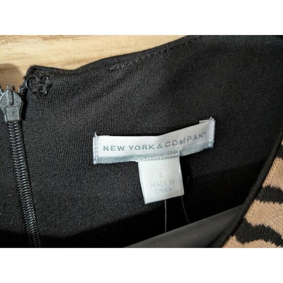 NY & C Leopard PRINT FITTED Tank DRESS SIZE small - Picture 4 of 4